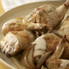 Brandy Chicken with Fennel Salad