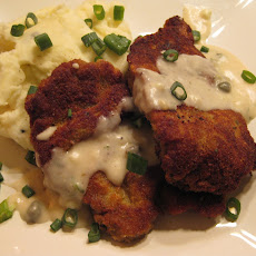 Elk Milanesa with Lemon Caper Bechamel