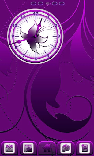 Royal Purple Clock