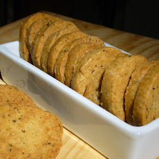 Lemon Pepper Shortbread Crackers