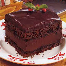 Mocha Layer Cake with Chocolate-Rum Cream Filling