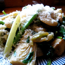 Spring Vegetable Pasta with Artichoke and Lemon