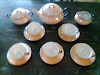 Juego De Te Checoslovaco Porcelana Kmp