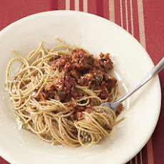 Beef Shank and Sausage Ragù with Whole Grain Spaghetti
