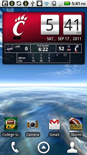 Cincinnati Bearcats Live Clock