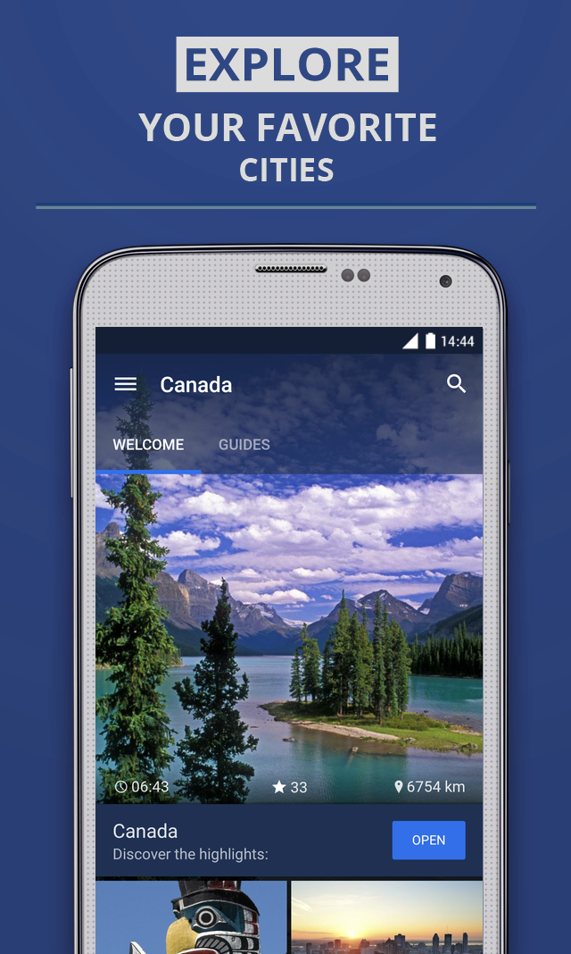 Android application Canada Premium Guide screenshort