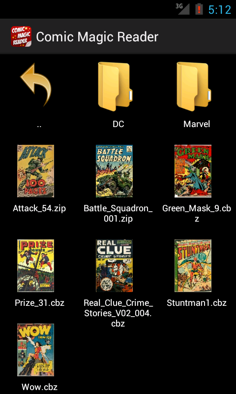 Android application Comic Magic Reader screenshort