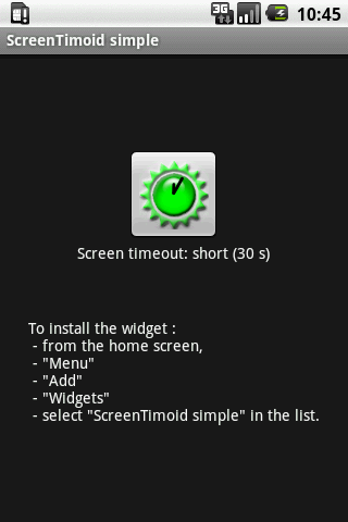 ScreenTimoid widget simple