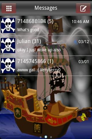 Pirates HD Go SmS Theme