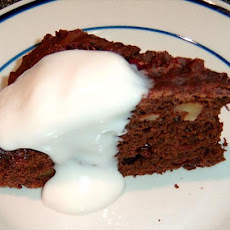 Chocolate Walnut Cranberry Cake (Light)