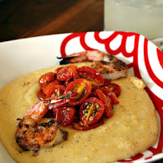 Grilled Shrimp and Roasted Tomato grits