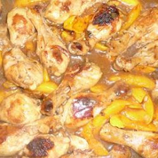 Drumsticks with Peach and Honey