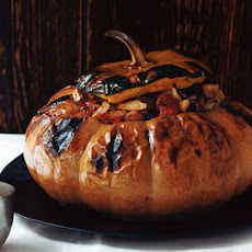 Pumpkin Stuffed with Vegetable Stew