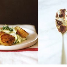 Seared Scallops with Fennel Apple Slaw