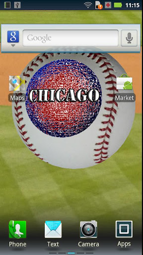 Chicago Baseball 3D Wallpaper