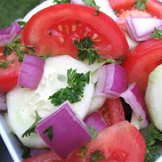 Cucumber, Tomato, and Red Onion Salad