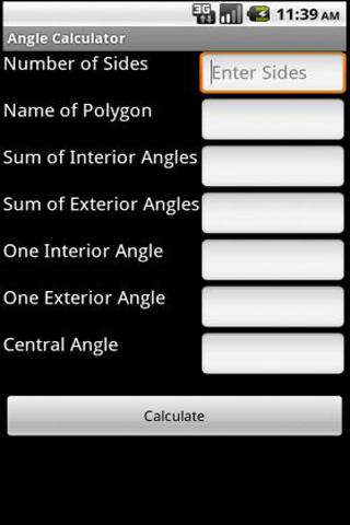 Geometry: Angle Calculator