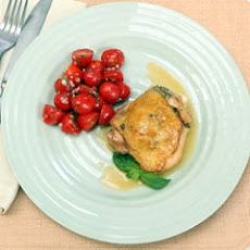 Roasted Olive Chicken Thighs