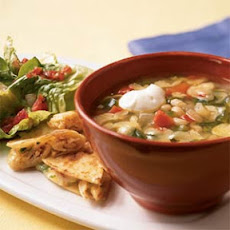 White Bean-Rajas Soup
