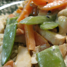 Chicken With Veggies in Sour Cream Sauce