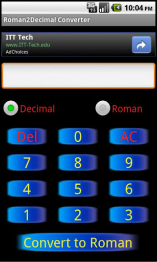 Roman to Decimal Converter