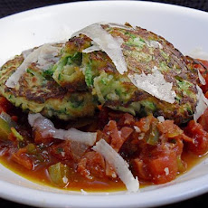 Zucchini Cakes With Diavolo Sauce
