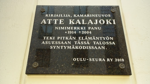 Atte Kalajoki Memorial Plate