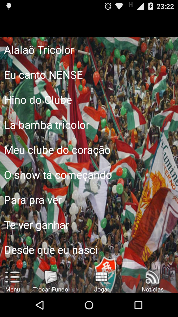 Android application Fluminense-Músicas da Torcida screenshort