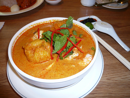 laksa curry. (RM12.30) The Curry Laksa was