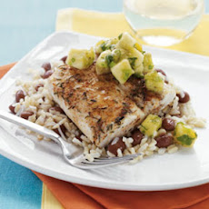 Caribbean Mahi Mahi with Banana Chutney