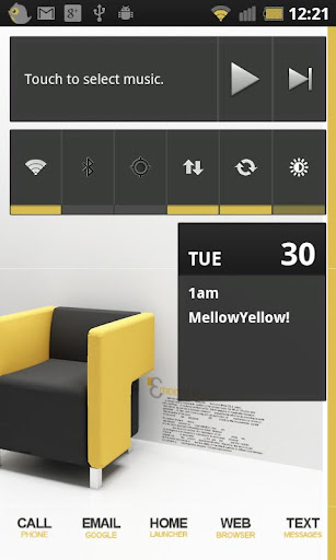 【免費個人化App】MellowYellow Theme for CM7-APP點子