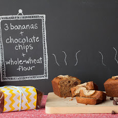 Mini Whole Wheat Banana Breads with Chocolate Chips