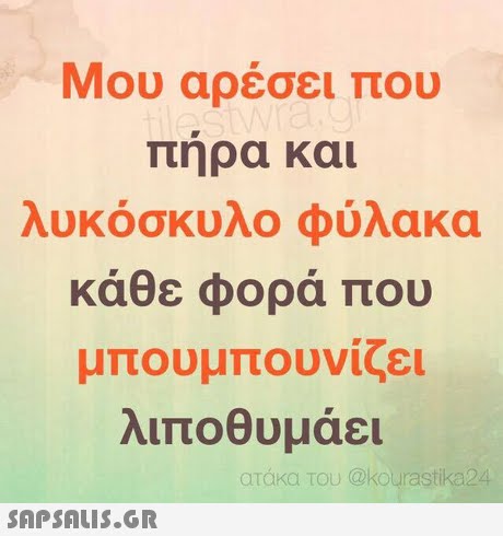 Μου αρέσει που πηρα και λυκόσκυλο φύλακα κάθε φορά που μπουμπουνίζει λιποθυμάει ατάκα του @kourastika24