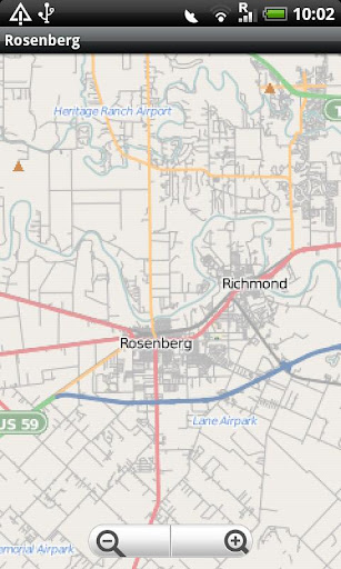 Katy Richmond Rosenberg Map