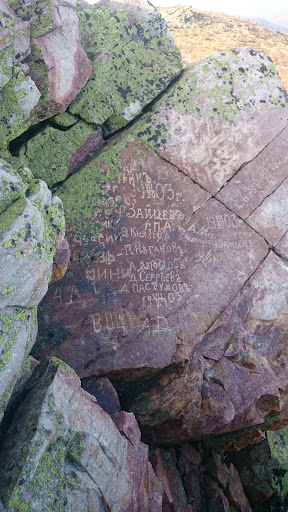 Inscription Dated 1903 on Kruglitsa Hill