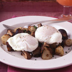 Poached Eggs with Mushroom Home Fries