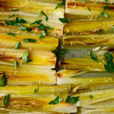 Braised Leeks with Lemon and Parsley