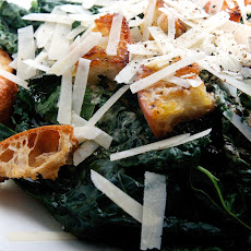 Grilled Kale Caesar Salad