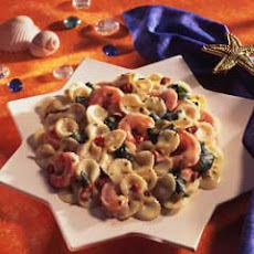 Bow Tie Pasta With Shrimp & Spinach