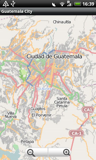 Guatemala City Street Map