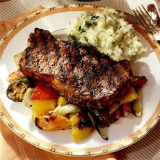 Peppered Rib-Eye Steaks