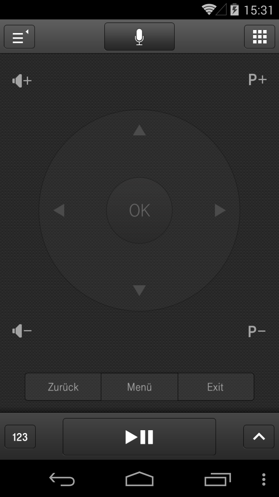 Android application Entertain Remote Control screenshort