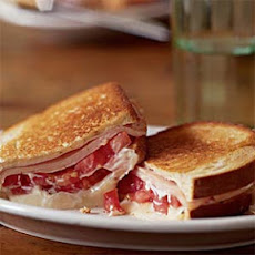 Grilled Tomato, Smoked Turkey, and Muenster Sandwich