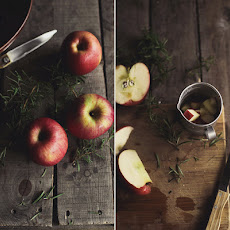 Apple Skillet Cake with Rosemary Crumb