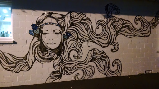 Girl on Wall Mural
