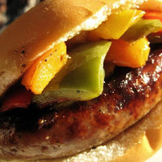 BBQ Italian Sausage & Pepper on a Bun