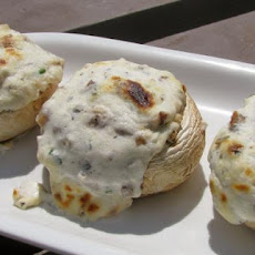 Garlicky Stuffed Mushrooms
