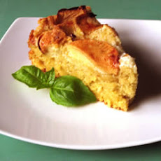 Pumpkin Cake with Apple Top