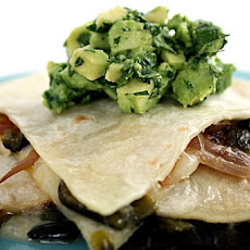 Quesadillas With Poblano Cream