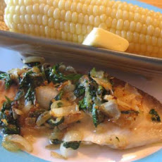Filet of Fish Stuffed With Spinach and Feta